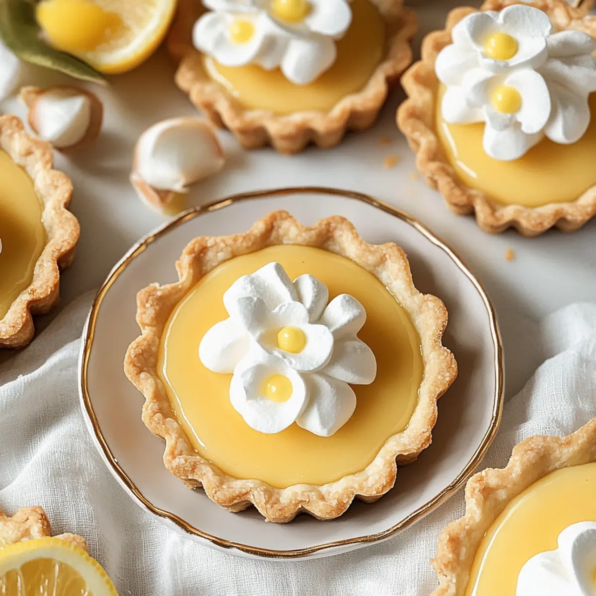 Mini Vegan Lemon Tarts