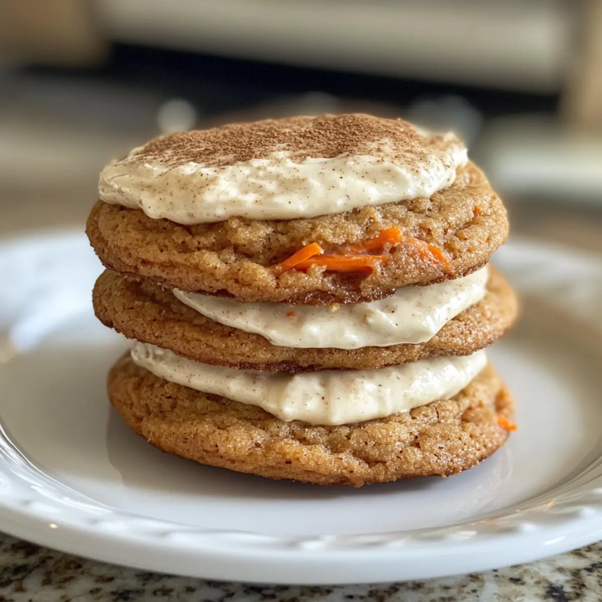 Delicious Carrot Cake Cookies with Cream Cheese Bliss