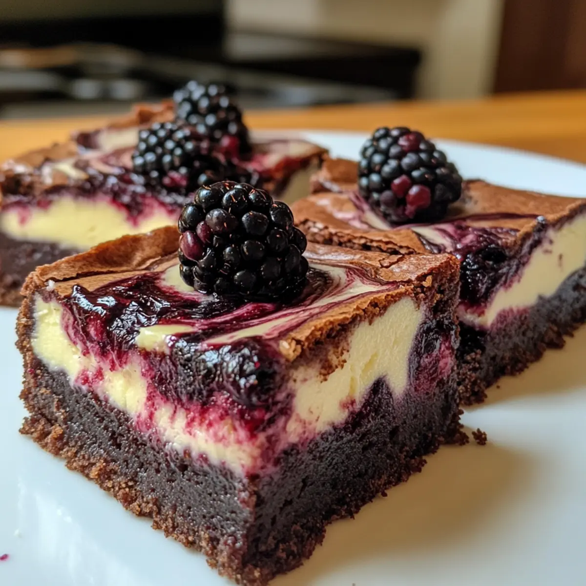 Delicious Blackberry Cheesecake Brownies for a Sweet Treat
