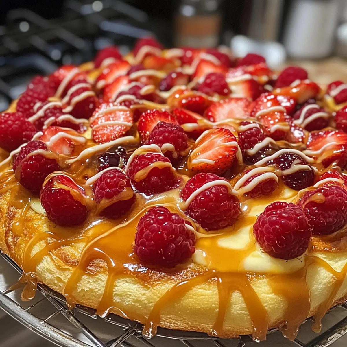 Indulge in Baked Custard Brioche Pizza with Vegemite Caramel