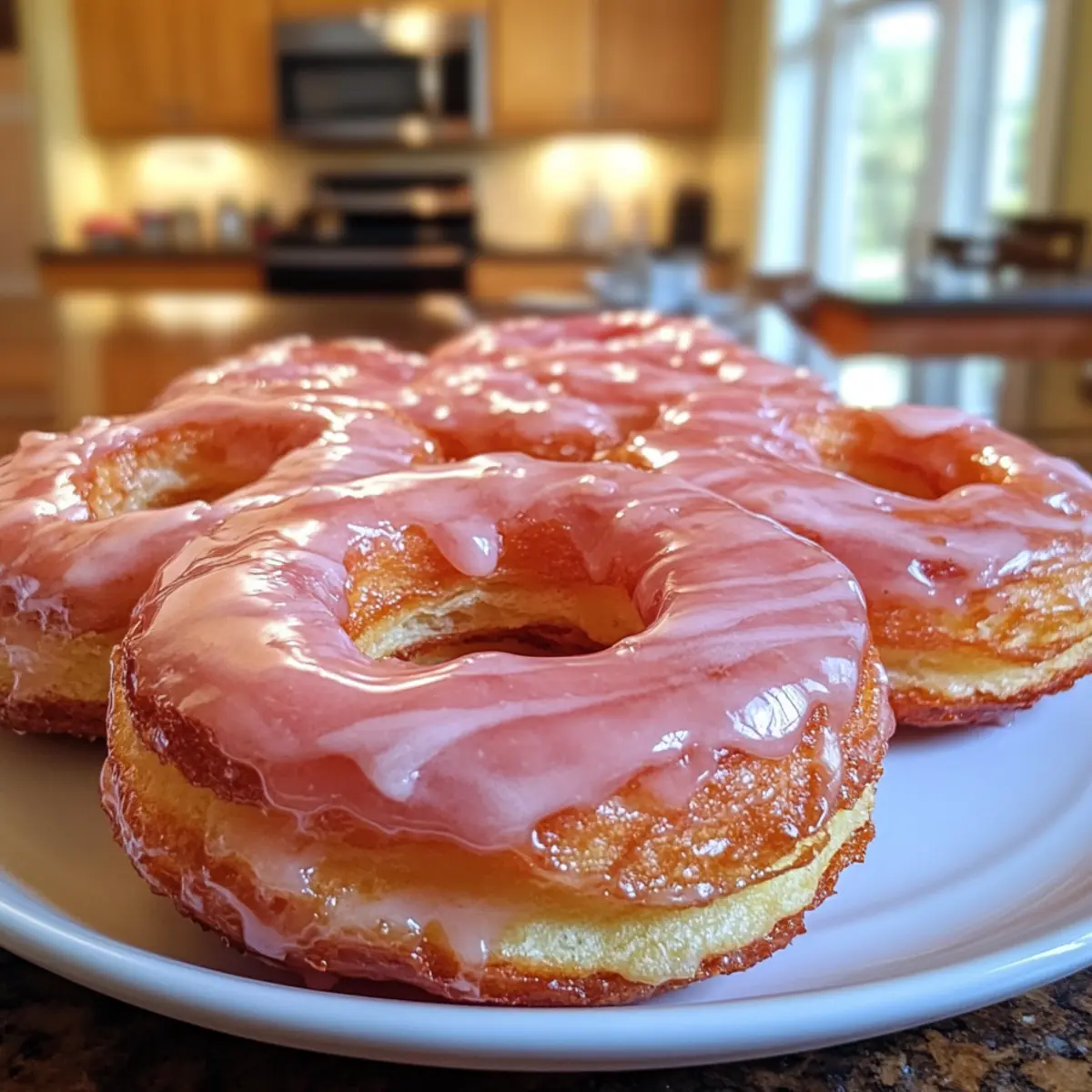 Strawberry Glazed French Crullers for a Sweet Morning Delight