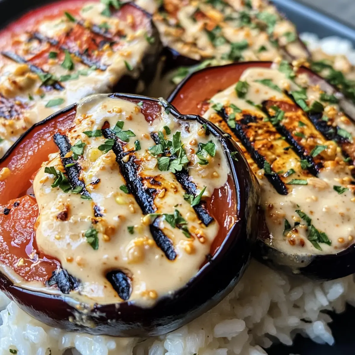 Grilled Tomato Eggplant