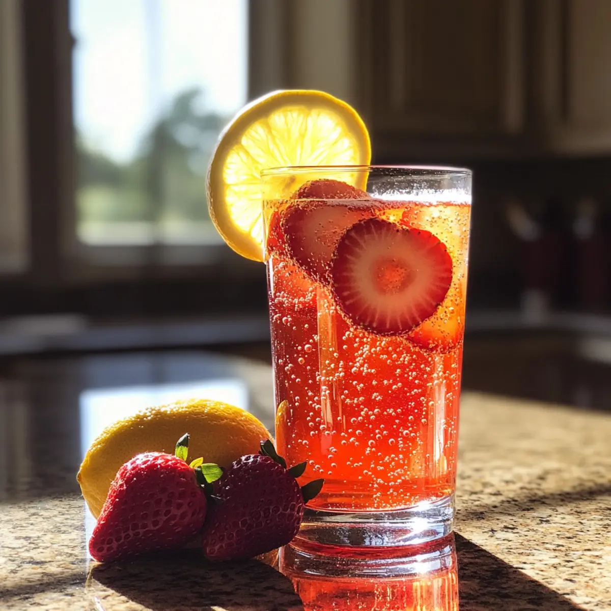 Refreshing Sparkling Strawberry Lemonade for Hot Summer Days