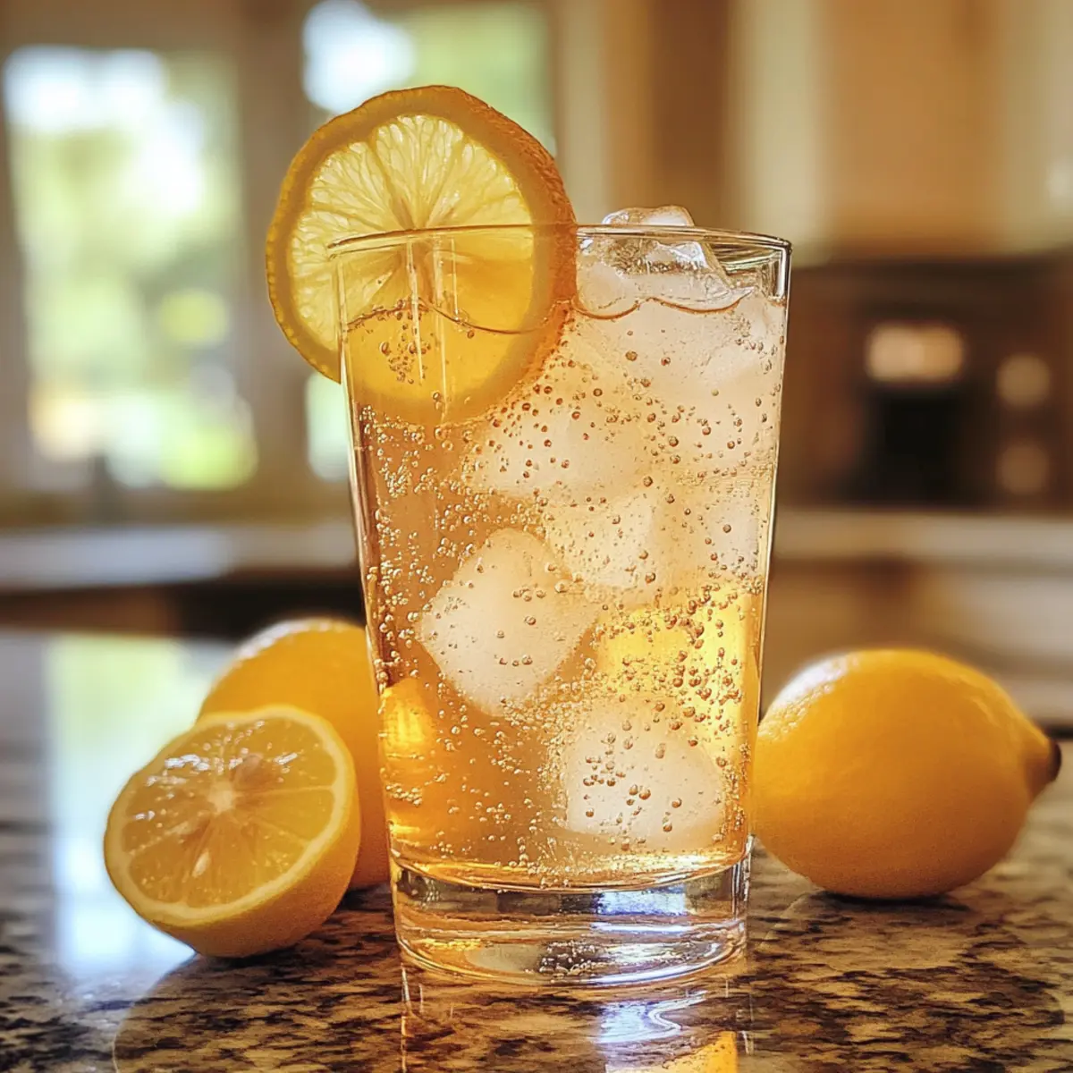 Refreshing Honey Lemon Pink Soda for a Tasty Summer Sip