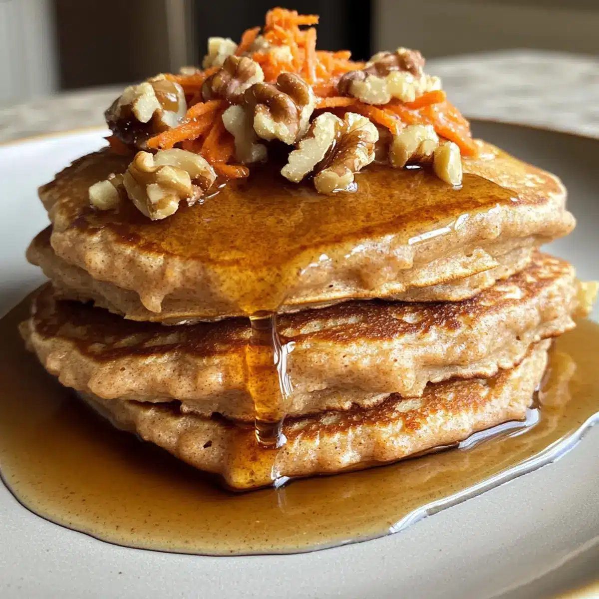 Fluffy Carrot Cake Pancakes for Cozy Mornings