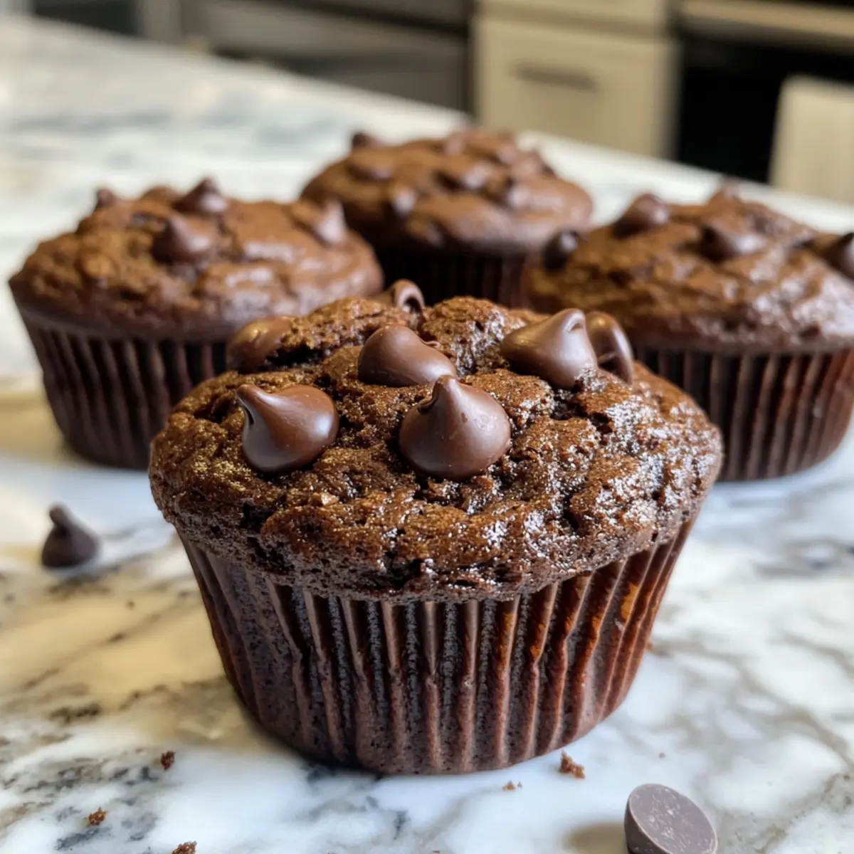 Decadent Double Chocolate Banana Muffins Everyone Will Love