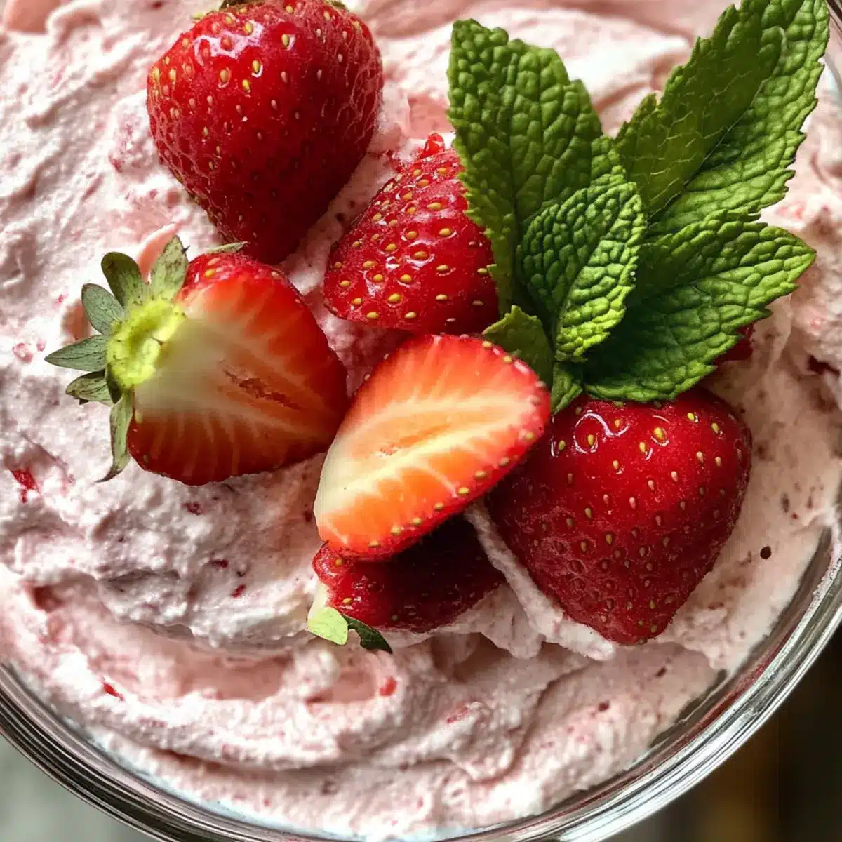 Effortless 4-Ingredient Strawberry Mousse That Delights!