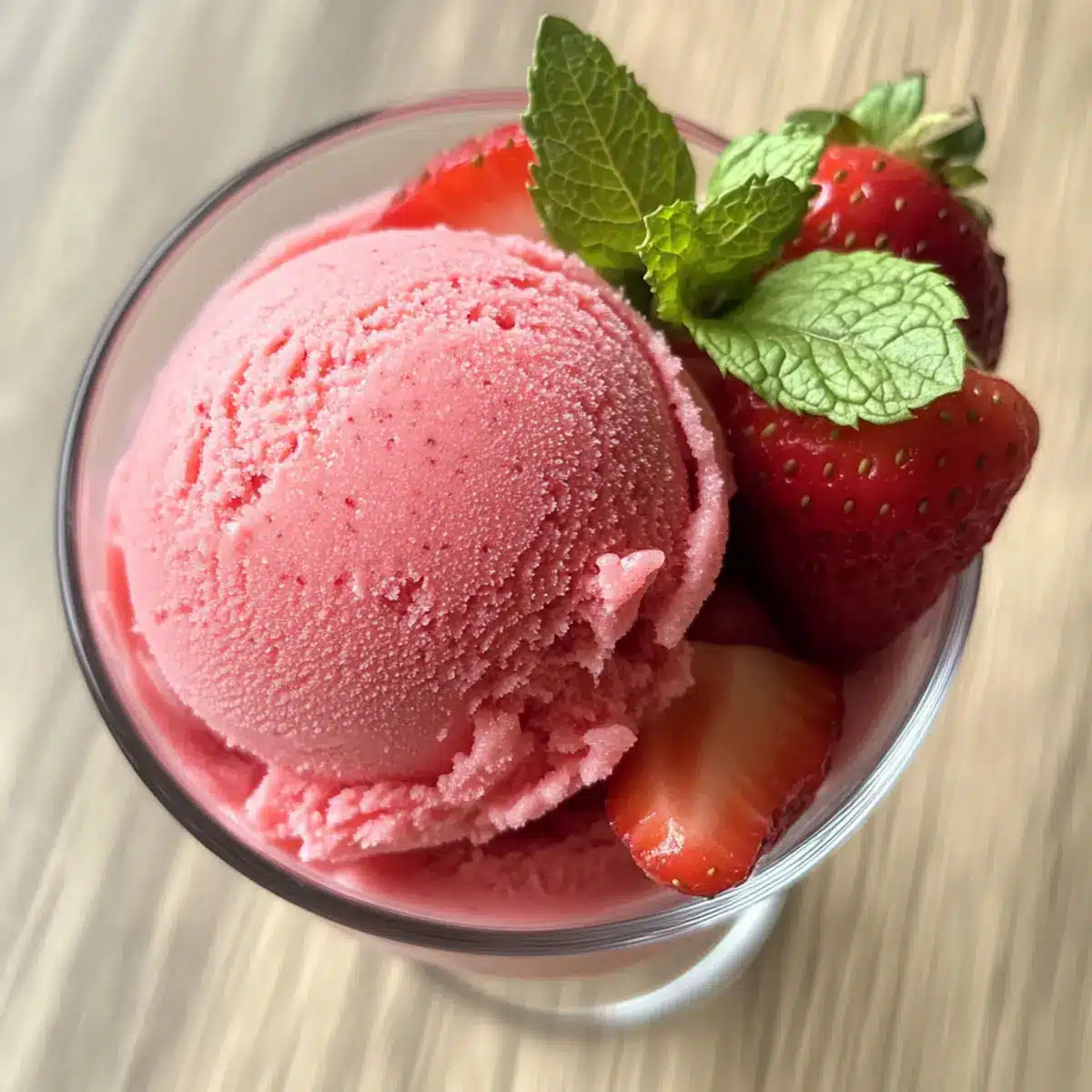 Deliciously Easy Strawberry Sorbet: 3 Ingredients, No Machine