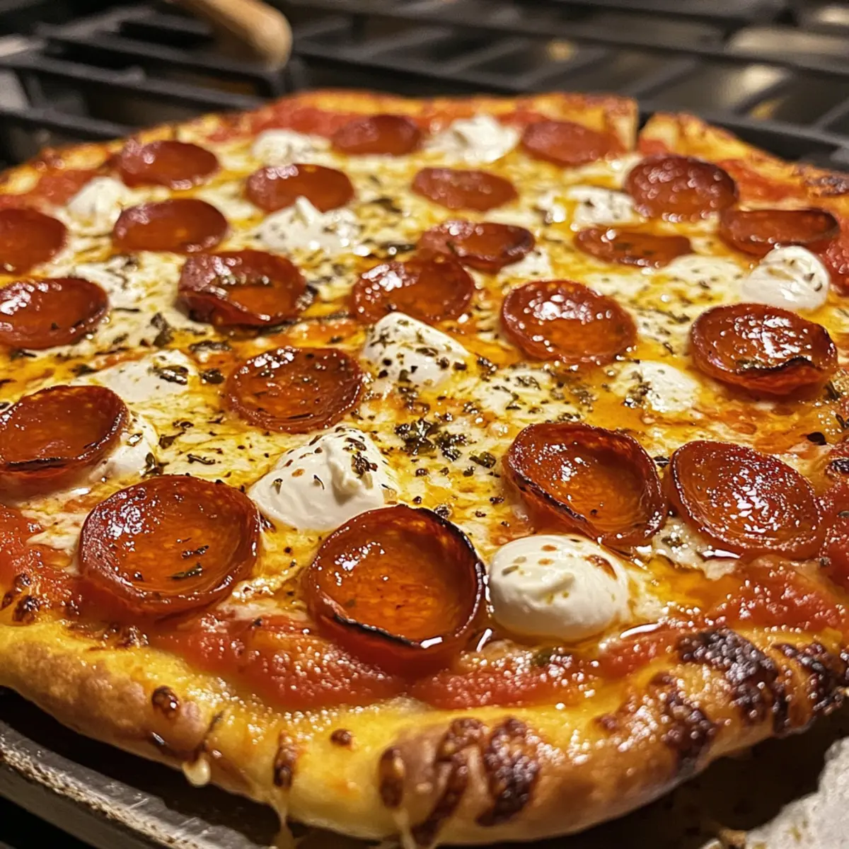 Hot Honey Pepperoni Ricotta Pizza: Summer’s Sweet & Spicy Snack