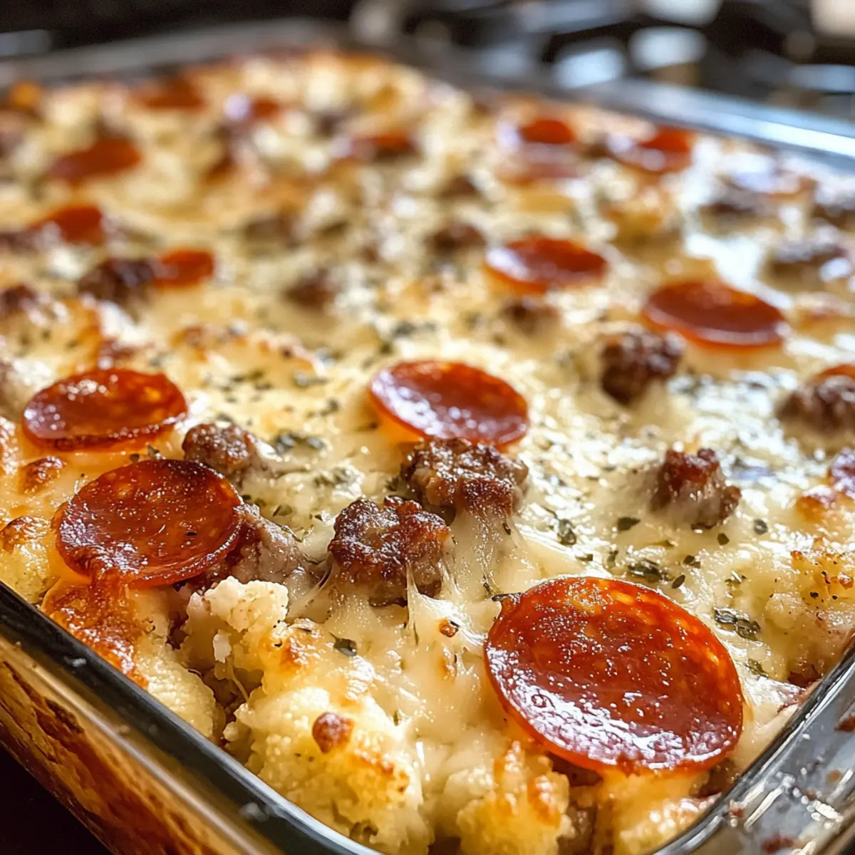 Low Carb Pizza Casserole