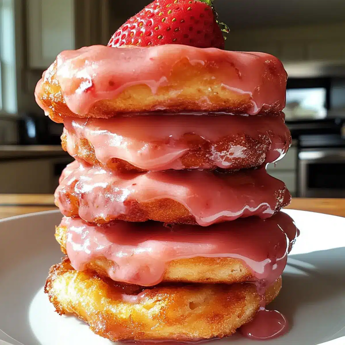 Irresistible Strawberry Glazed French Crullers for Summer Bliss