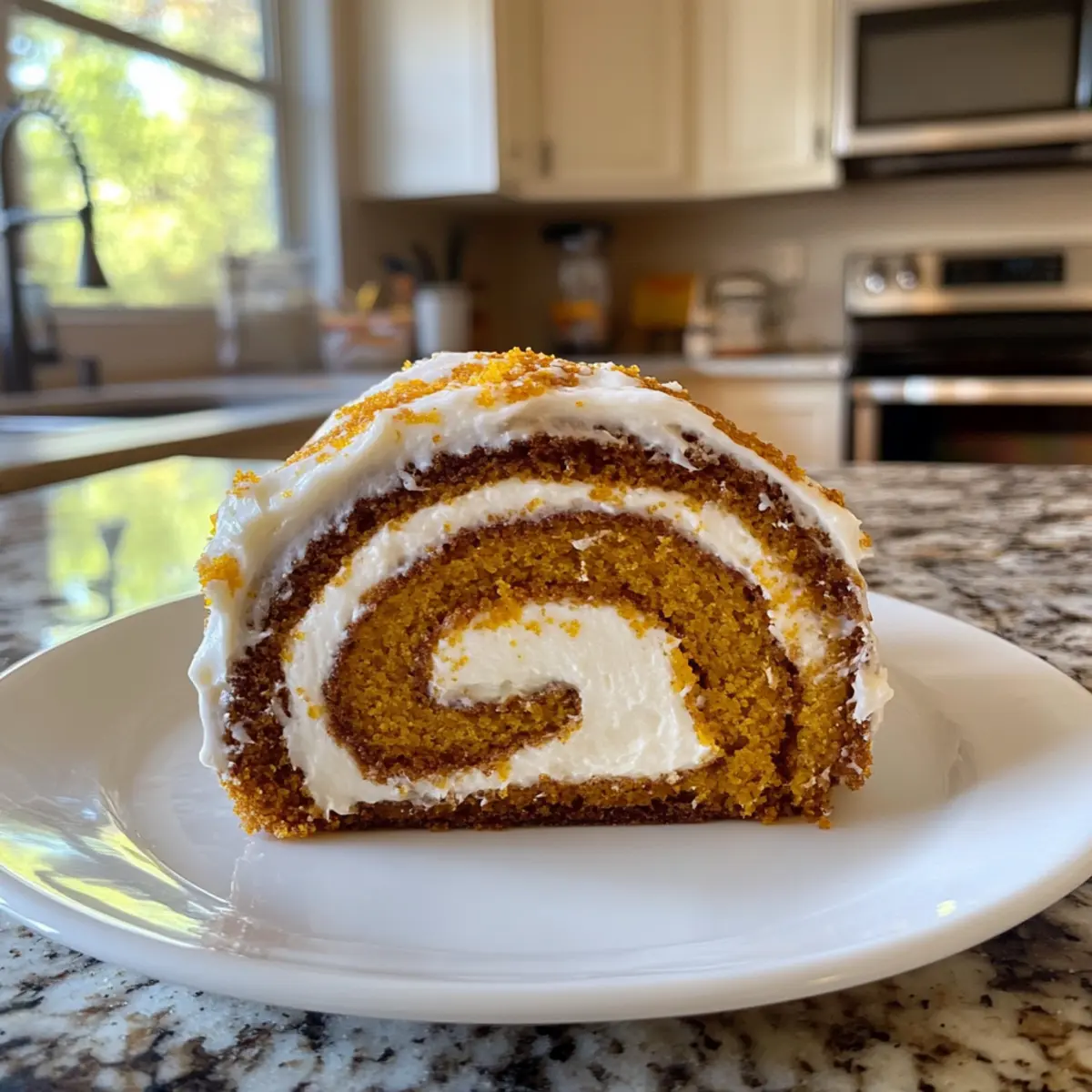 Spiced Pumpkin Roll with Cream Cheese Frosting to Warm Your Soul