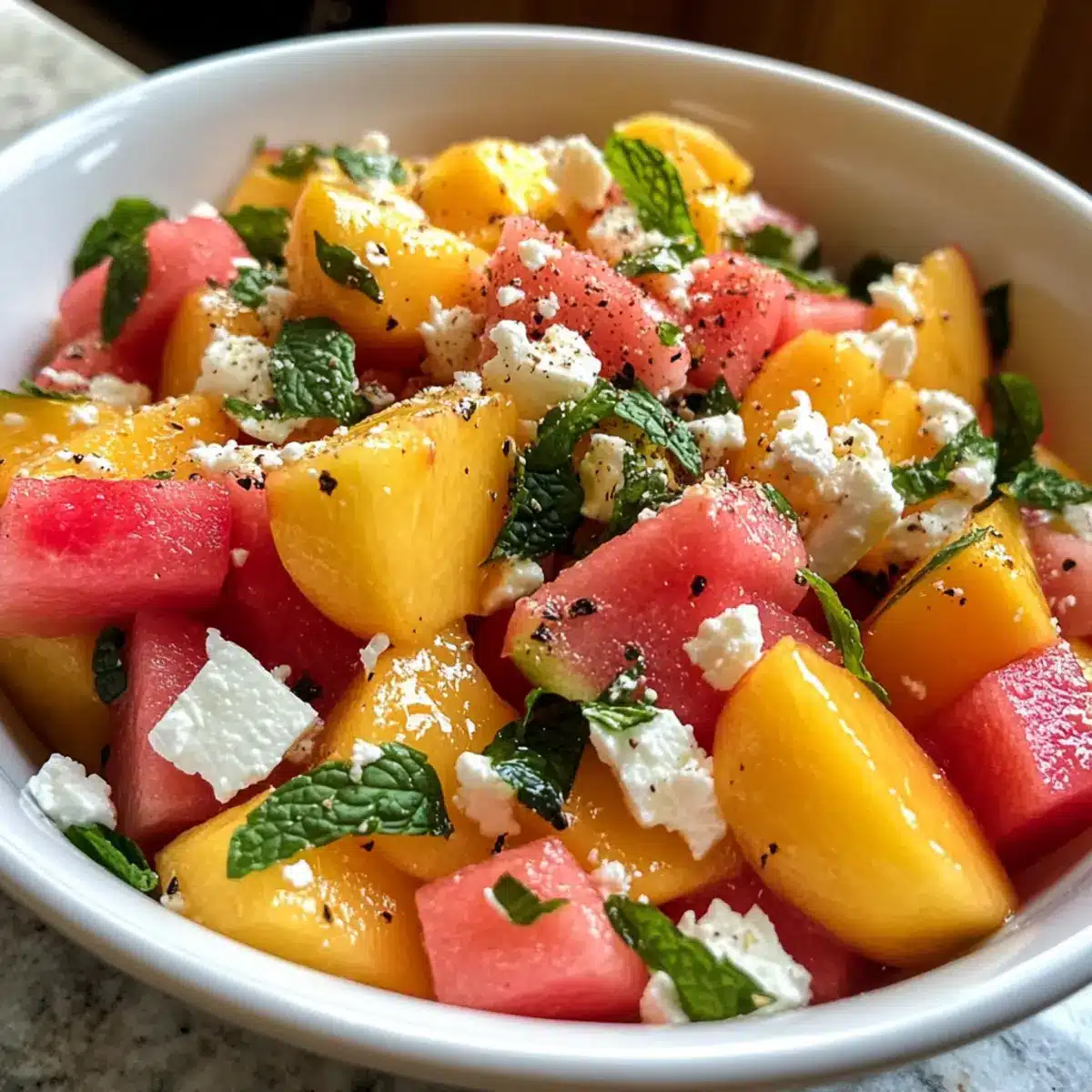 Peach Watermelon Salad: A Refreshing Summer Twist