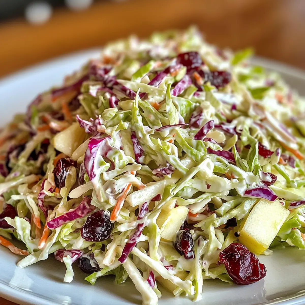 Cranberry Apple Coleslaw: A Crunchy, Colorful Delight