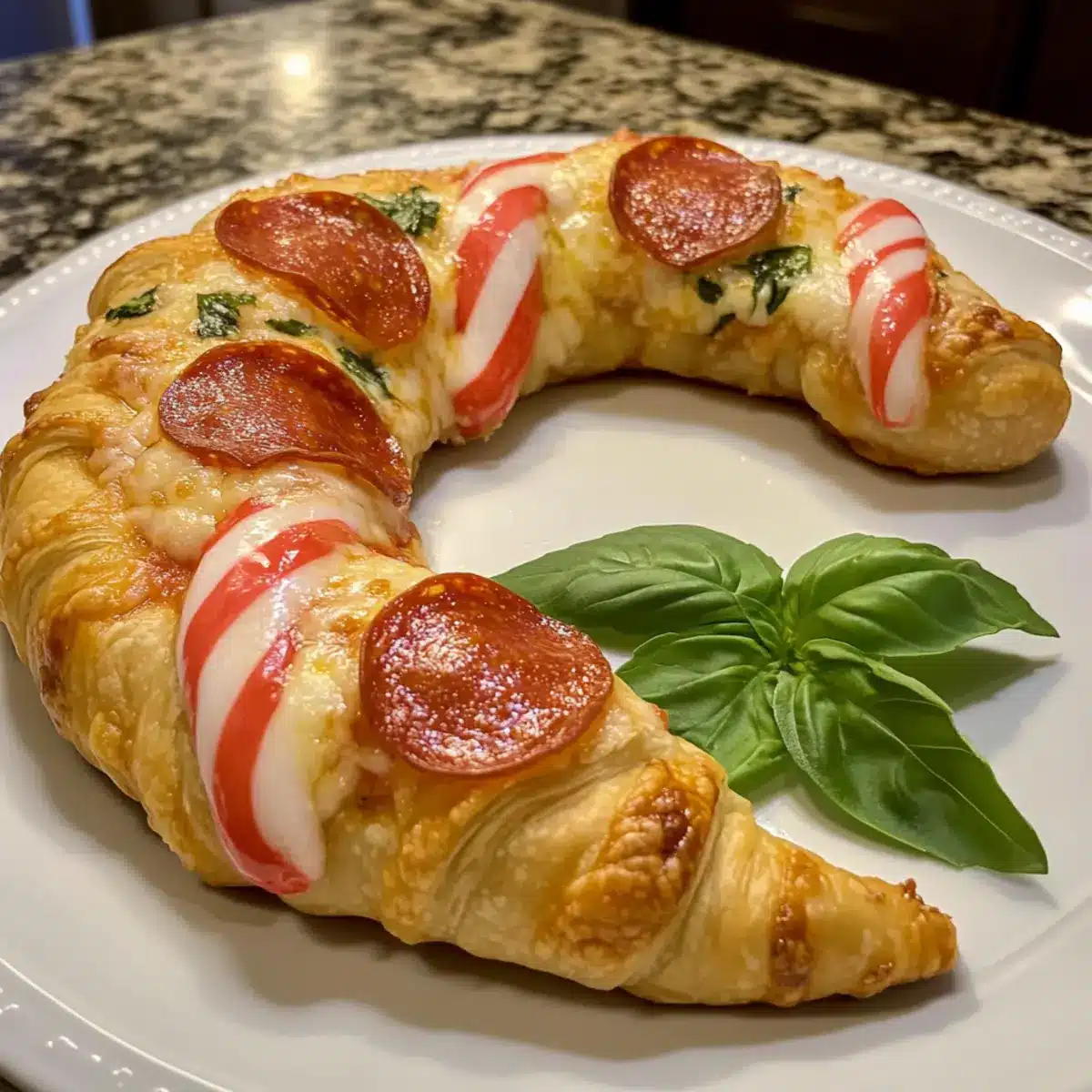 Delicious Pizza Candy Cane Crescent: A Festive Twist